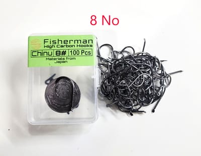 High Carbon Hook 100 Pis - কার্বন বড়শী 100 পিস_img_3